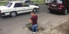 Свежие новости: В Николаеве на проспекте Центральном появилась полуметровая яма