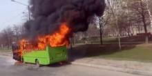 Свежие новости: В Одессы загорелась маршрутка (Видео)