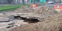 Свежие новости: В Николаеве на проезжей части провалился асфальт