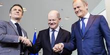 Фото новости: Лідери Веймарського трикутника обіцяють більше зброї для Києва Свежие новости: Лідери Веймарського трикутника обіцяють більше зброї для Києва