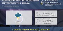 Свежие новости: Синоптики попереджають про грозу в Миколаєві та області