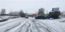 Свежие новости: В Вознесенском районе из-за гололеда фура перекрыла трассу на Киев