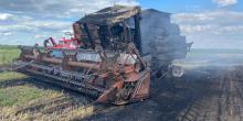 Свежие новости: В Новоодесском районе сгорел комбайн