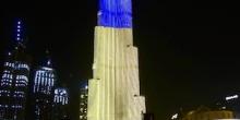 Свежие новости: Самый высокий небоскреб в мире засиял цветами украинского флага