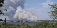 Свежие новости: К тушению пожара под Новой Одессой привлекают военных