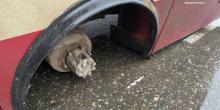 Свежие новости: В Одессе у маршрутки на ходу оторвалось колесо