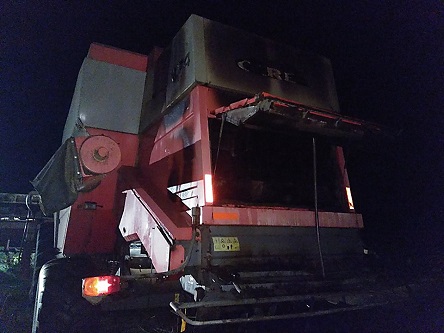 Свежие новости: На Николаевщине в поле загорелся комбайн