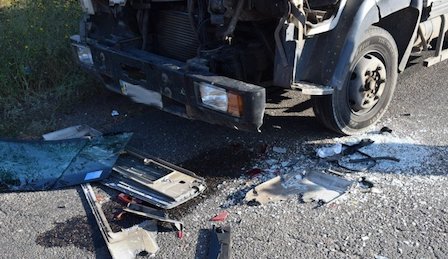 Свежие новости: Со стороны Николаева в направлении Баштанки ДТП - грузовик врезался в фуру