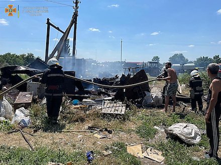 Свежие новости: На Николаевщине сгорел строительный вагончик