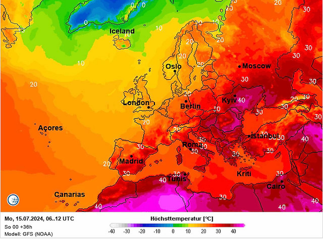 Свежие новости: В Україні 15 липня температура повітря місцями досягатиме +43 градуси