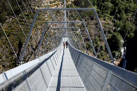 Свежие новости: В Португалии открыли самый длинный подвесной пешеходный мост в мире