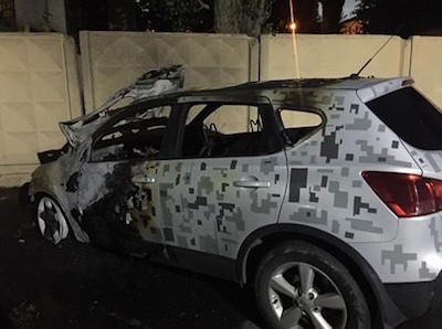 Свежие новости: Ночью горел автомобиль начальника антикоррупционного департамента горсвоета Николаева