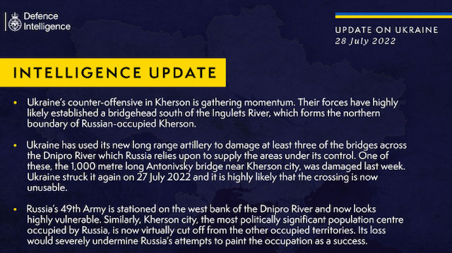 Свежие новости: Контрнаступ України на Херсонщині набирає обертів, - британська розвідка