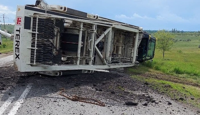 Свежие новости: Под Николаевом перевернулась фура: трасса частично заблокирована
