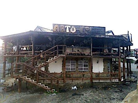 Свежие новости: В селе Коблево Николаевской области загорелся кафе-бар