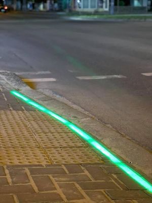 Свежие новости: В Николаеве оборудовали пешеходный переход с led-подсветкой