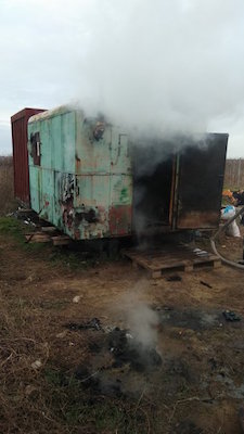 Свежие новости: Под Очаковом горел вагончик для охранников